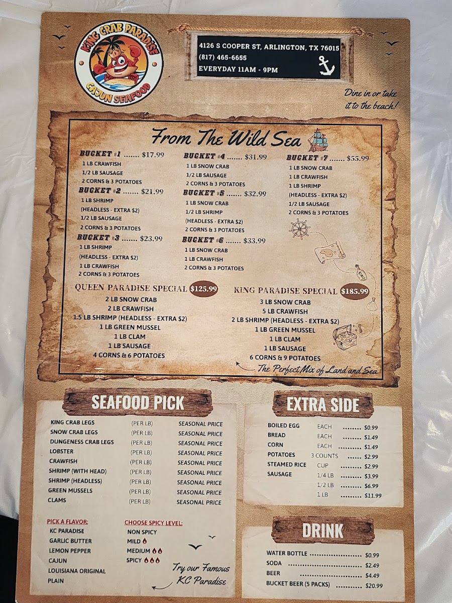 KING CRAB PARADISE Menu - Image 3