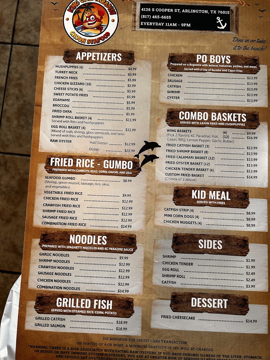 KING CRAB PARADISE Menu - Image 5