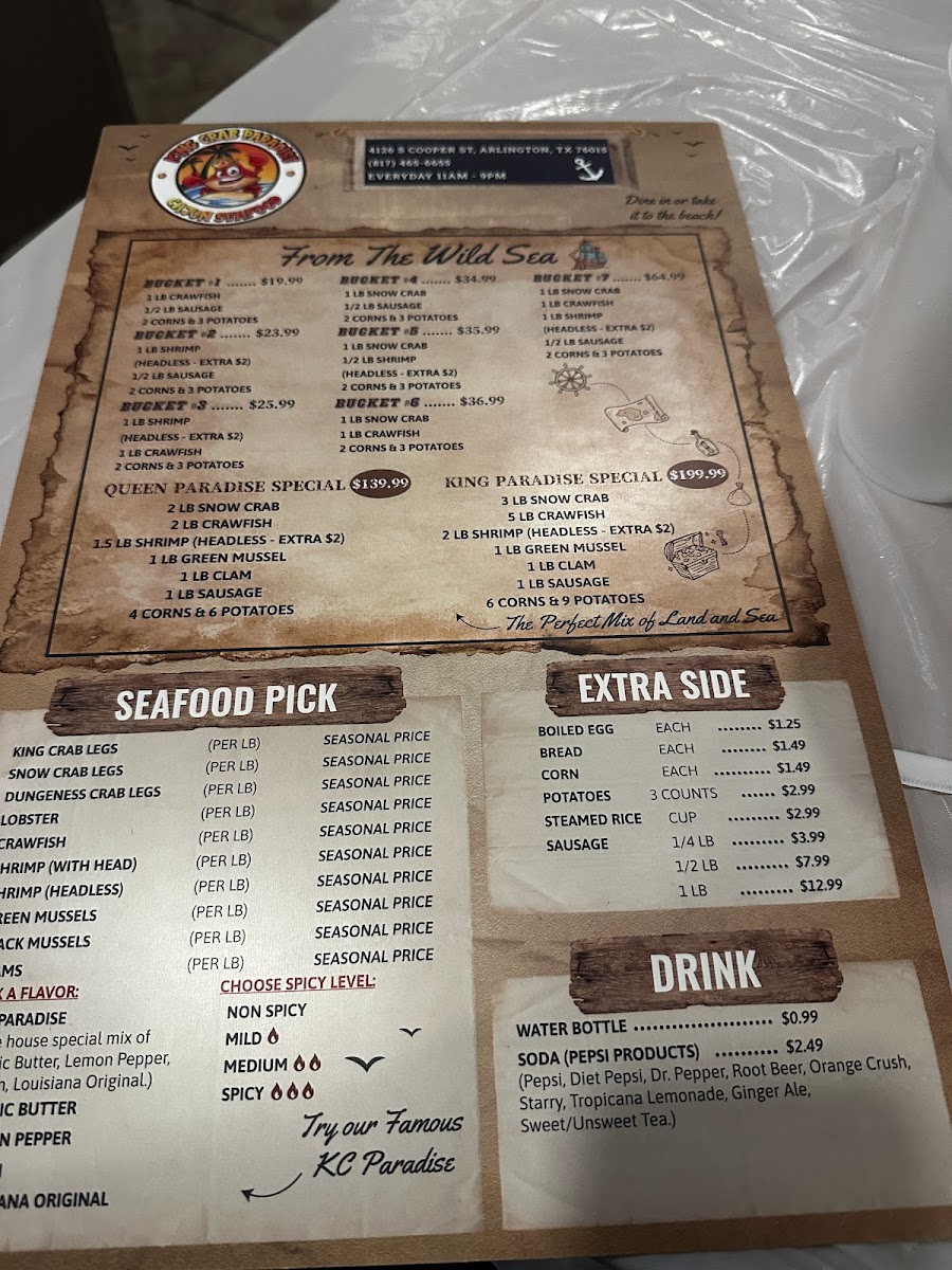 KING CRAB PARADISE Menu - Image 6